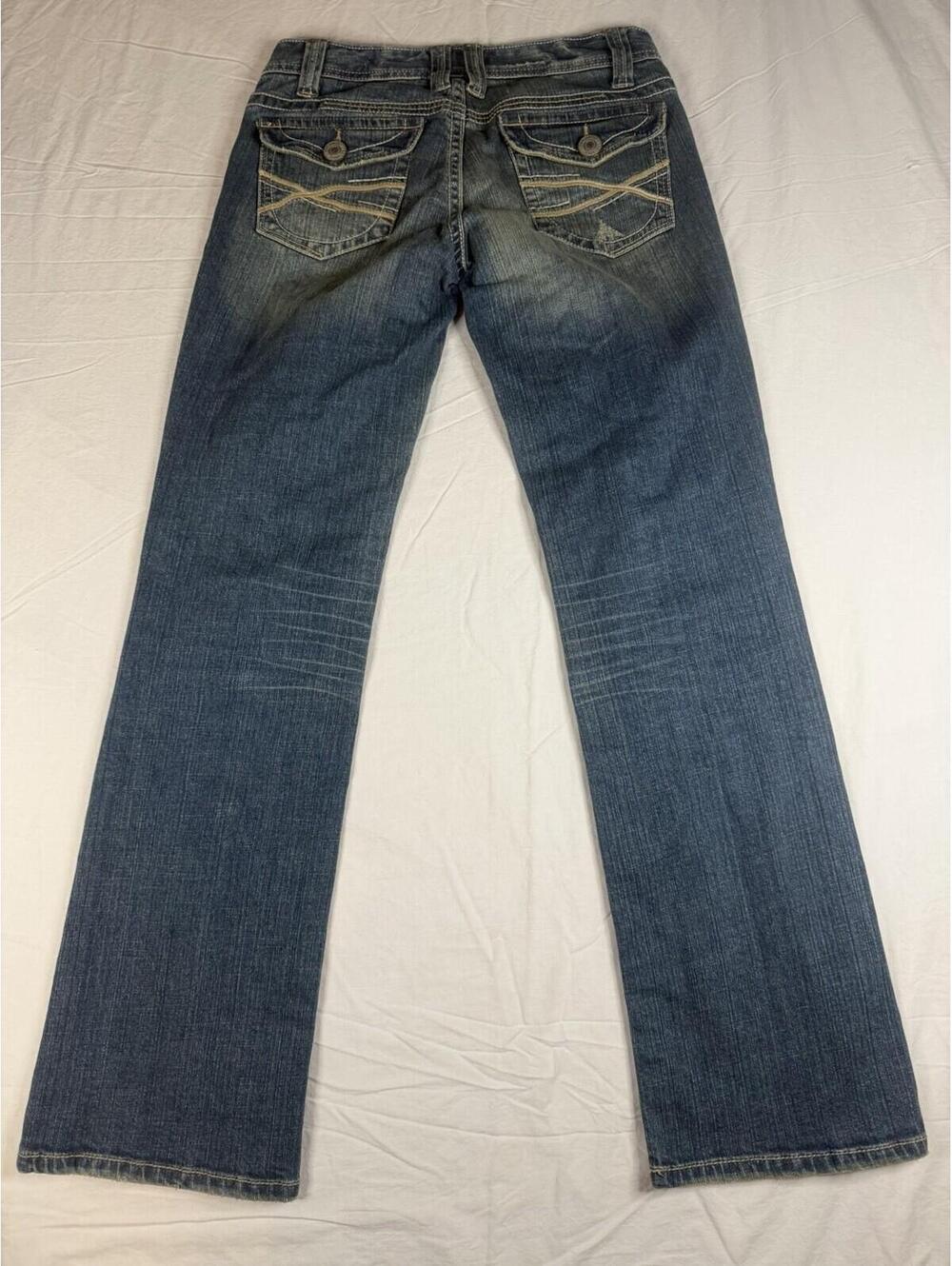 👖✨ Y2K Aeropostale Chelsea Bootcut Jeans 3/4 Short ✨👖 - Picture 2 of 16